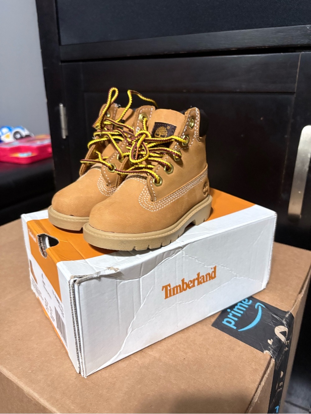 Timberland Kids Tan Nubuck Lace-Up Boots